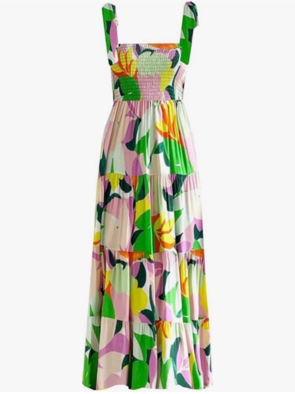Amazon - floral dress with adjustable tie straps